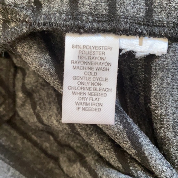 Loft black and grey striped dress size small - Picture 5 of 5